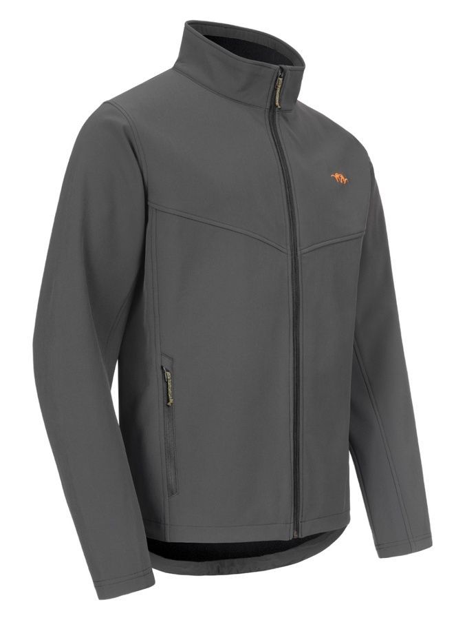 Демисезонная мужская повседневная куртка Softshell Blaser серая Blaser Active Outfits фото