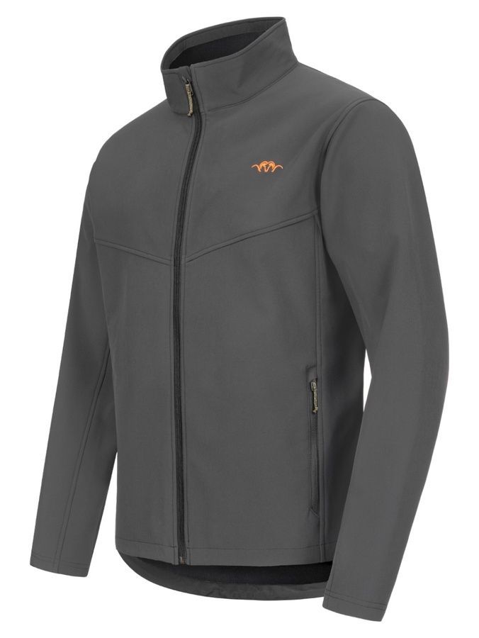 Демисезонная мужская повседневная куртка Softshell Blaser серая Blaser Active Outfits фото