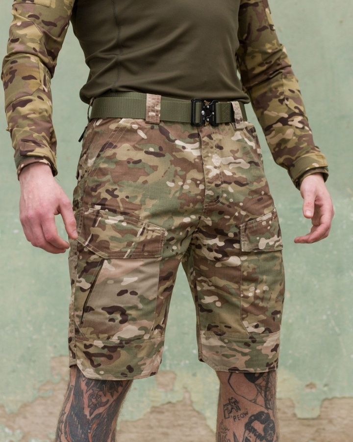 Шорти карго тактичні BEZET Military мультикам фото
