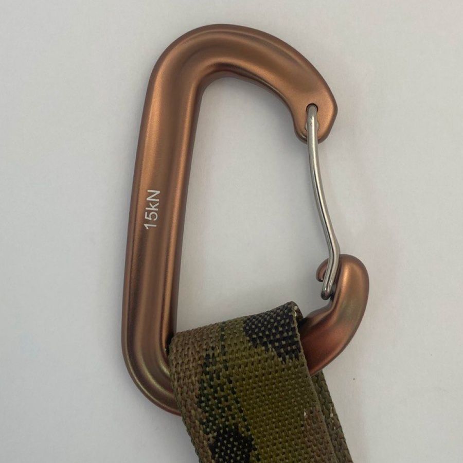 Карабин металический бронзовый фото