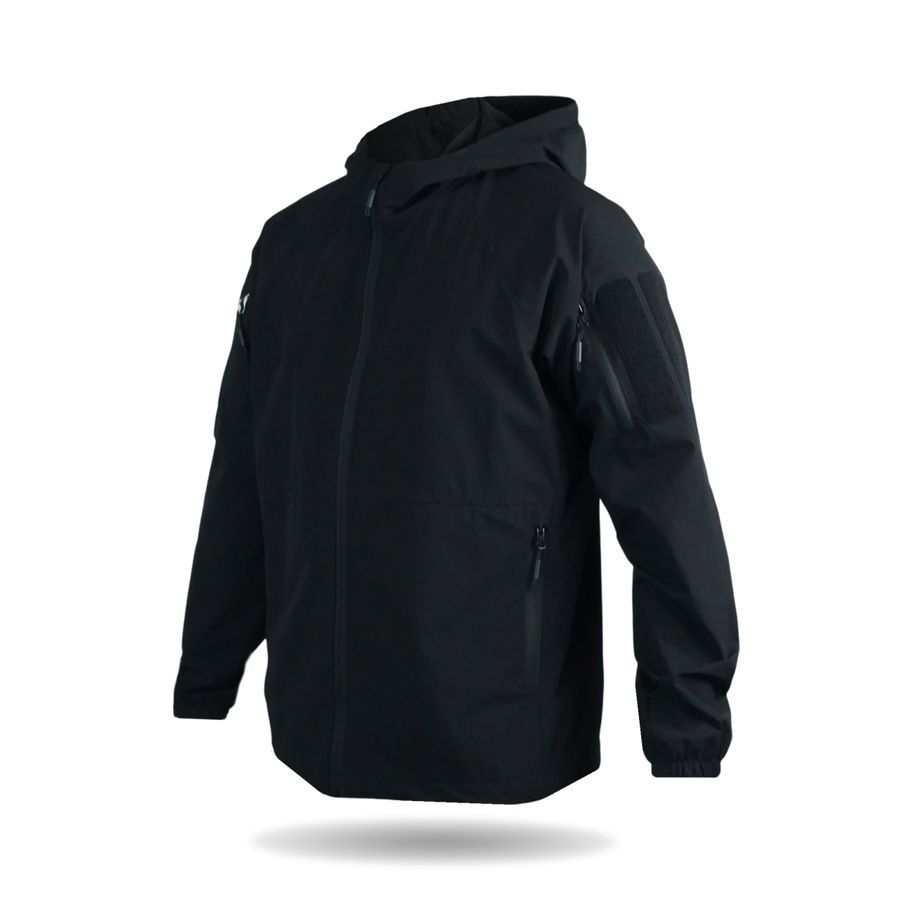 Демисезонный мужской военный костюм водоотталкивающий 4W Stretch Black Militex фото