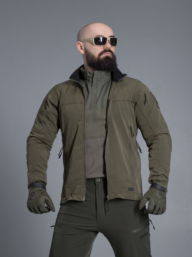 Куртка ветровка BEZET Force хаки фото