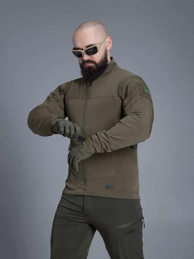 Куртка ветровка BEZET Force хаки фото