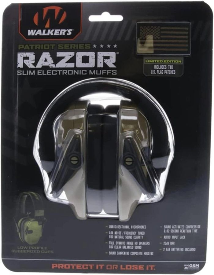 Активные защитные наушники Walker's Razor Slim Green (ODG) фото
