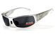 Захисні окуляри відкриті Global Vision Bad-Ass-2 Silver (gray), сірі сріблястою металевою оправою фото 1