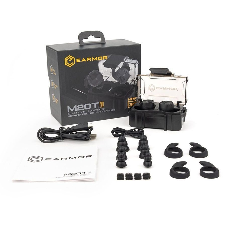 Активные защитные наушники (беруши) Earmor M20T Pro (BK) с Bluetooth - NRR30 фото