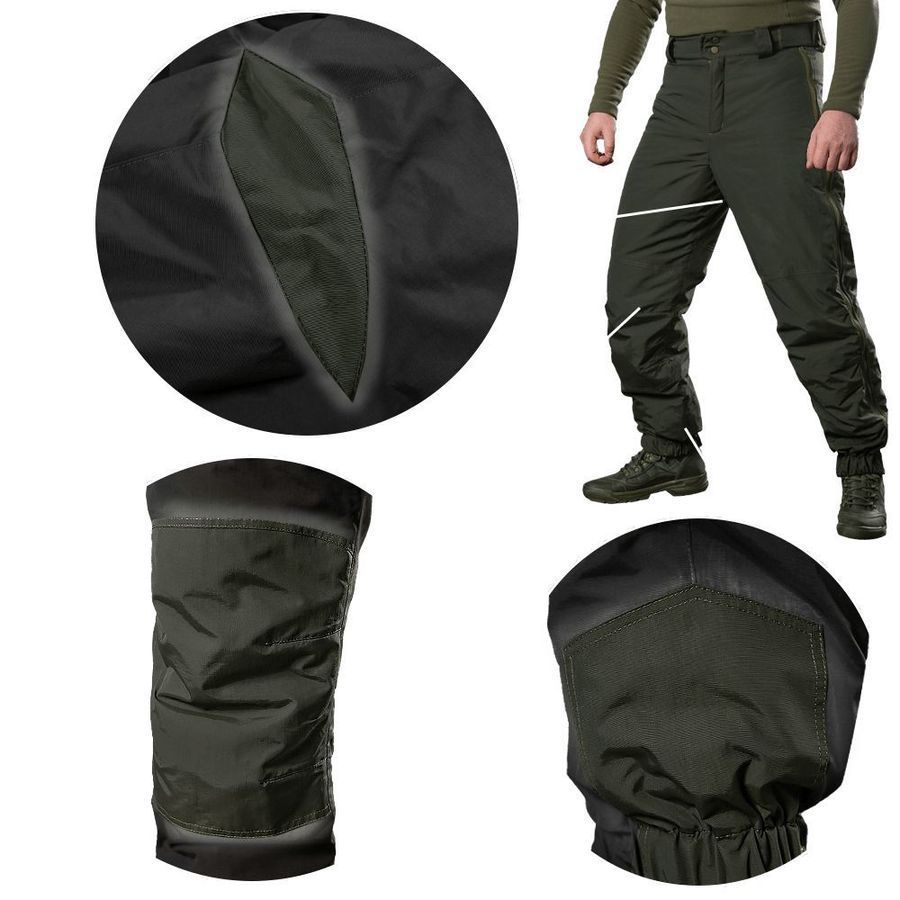 Військові зимові штани Defender level олива Camotec фото