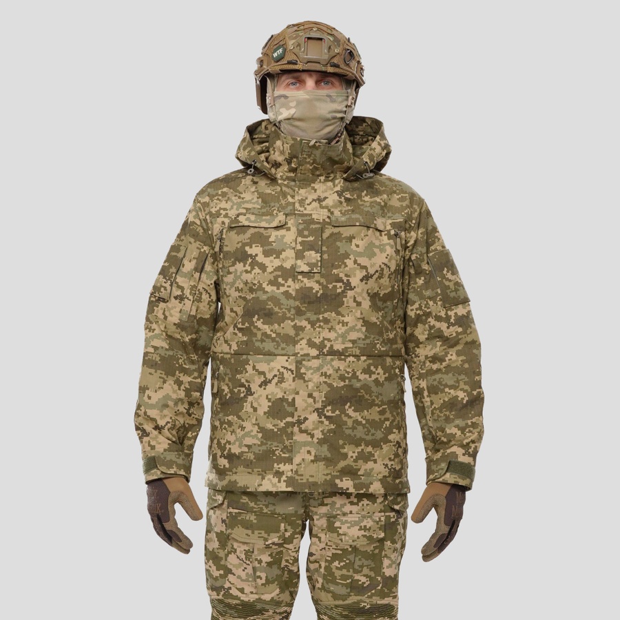 Комплект військової форми штани Gen 5.5 + куртка Gen 5.3 UATAC Піксель mm14 XS фото