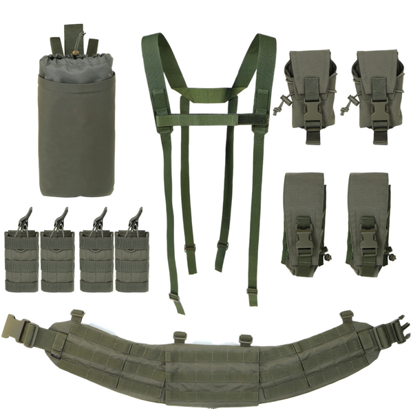 Тактичний комплект War Belt (Варбелт) Ranger Green МОЛЛІ фото