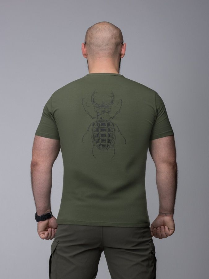 Чоловіча футболка Scarab Ops хакі BEZET фото