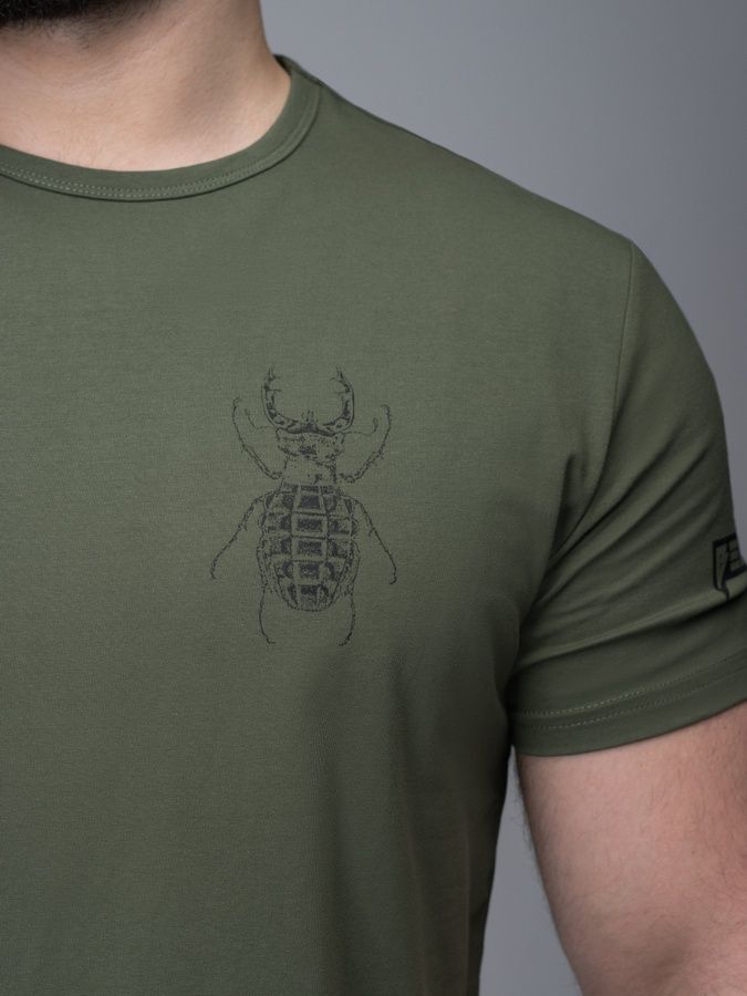 Чоловіча футболка Scarab Ops хакі BEZET фото