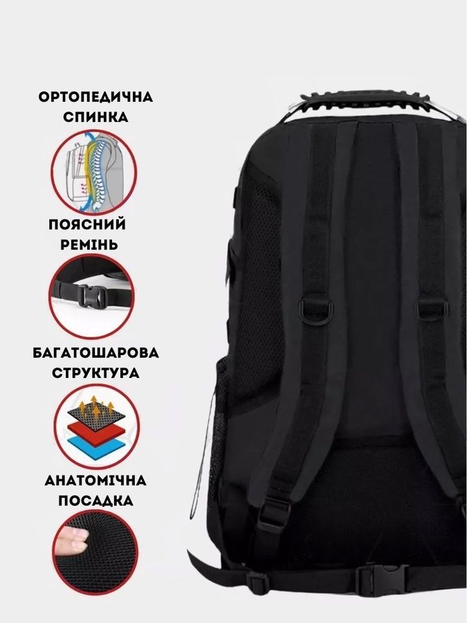 Рюкзак тактичний BEZET Commando чорний фото