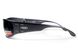 Захисні окуляри відкриті Global Vision Bad-Ass-2 Silver (gray), сірі сріблястою металевою оправою фото 13