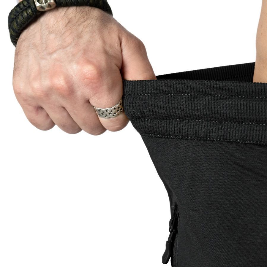 Літній чоловічий тактичний спортивний костюм FitPro Zip Чорний Camotec фото