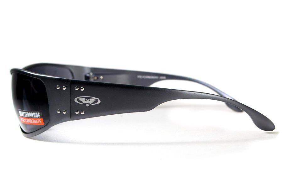 Захисні окуляри Global Vision Bad-Ass-2 GunMetal (gray), сірі у темній металевій оправі фото
