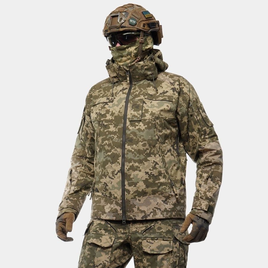 Тактична демісезонна куртка UATAC Gen 5.6 Піксель (Pixel) Ripstop Cordura фото