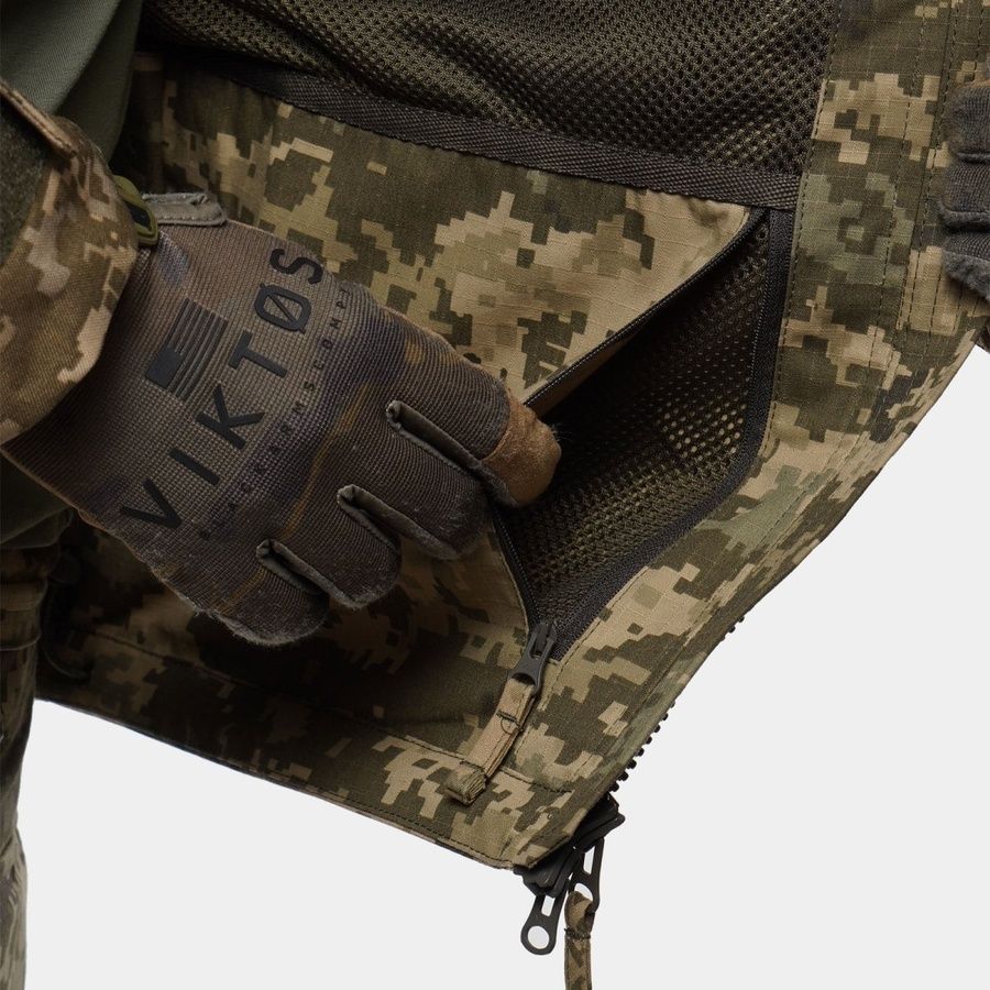 Тактична демісезонна куртка UATAC Gen 5.6 Піксель (Pixel) Ripstop Cordura фото