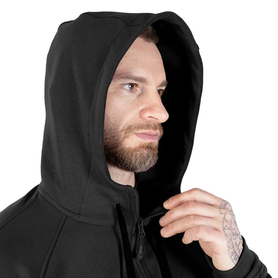 Літній чоловічий тактичний спортивний костюм FitPro Zip Чорний Camotec фото