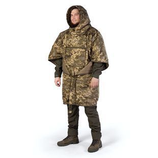 Утепленный пончо-трансформер Кирея Пиксель (9304) фото