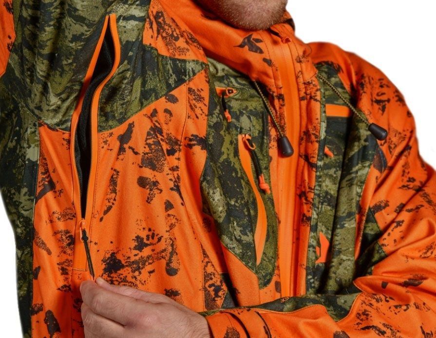 Куртка Seeland Vintage InVis 60 Зеленый/Оранжевый фото