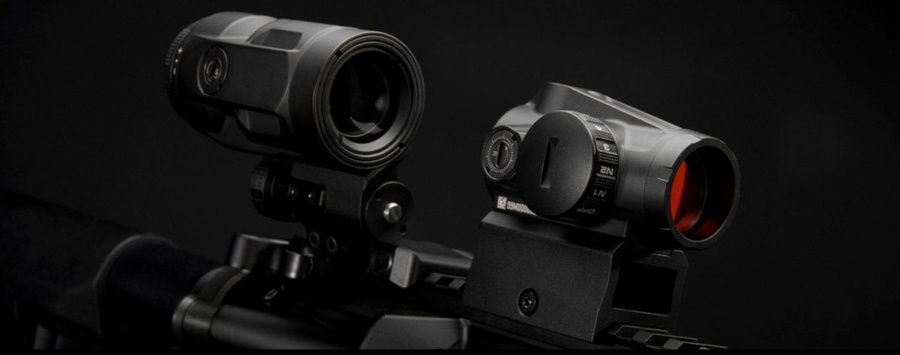 Коллиматорный прицел SigSauer Romeo MSR Gen2 RedDot с увеличителем Juliet3-Micro 1-3X SORJMSR101 фото