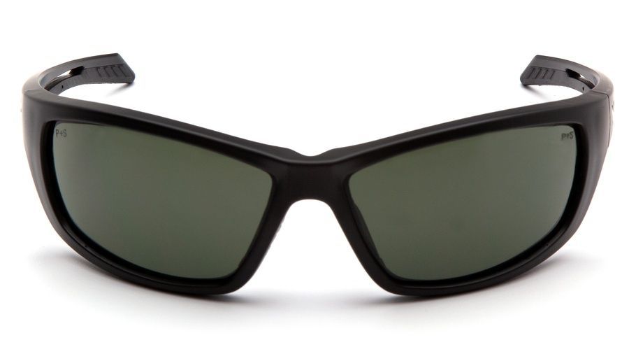 Тактические очки Venture Gear Tactical Howitzer Black (forest gray) Anti-Fog, чёрно-зелёные в чёрной оправе фото