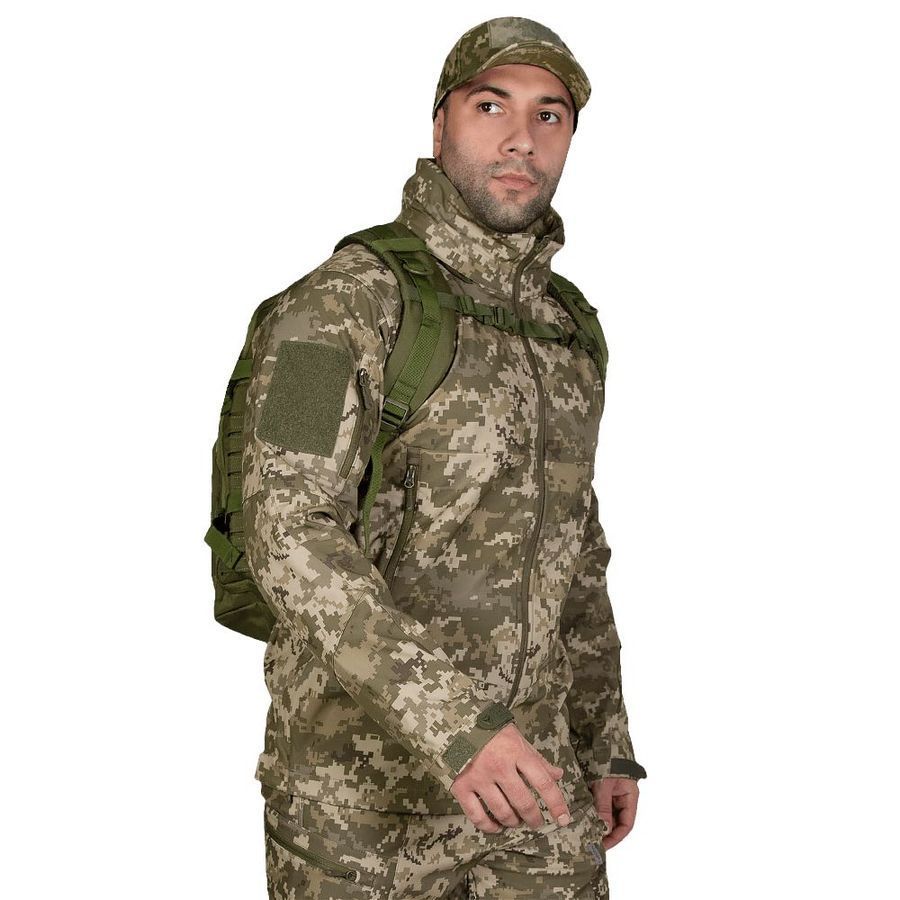 Демисезонный костюм-комплект военный Phantom SoftShell Пиксель Camotec фото