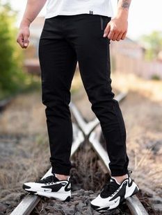 Брюки джогери BEZET Casual чорний фото