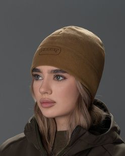 Шапка флісова BEZET пісочний фото