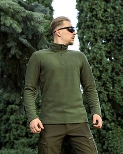 Жіноча військова тактична флісова кофта Alpha хакі BEZET фото