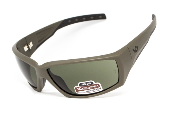 Тактические очки Venture Gear Tactical OverWatch Green (forest gray) Anti-Fog, чёрно-зелёные в зелёной оправе фото