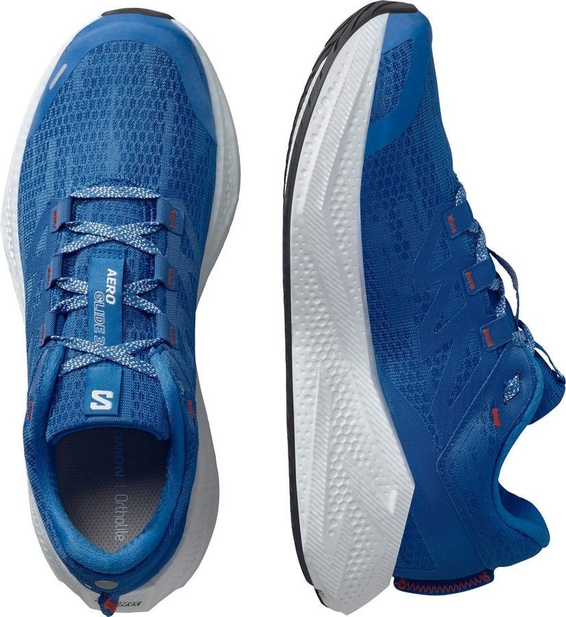 Кросівки Salomon outdoor AERO GLIDE 3 8 French Blue/White/Cherry Tomato фото