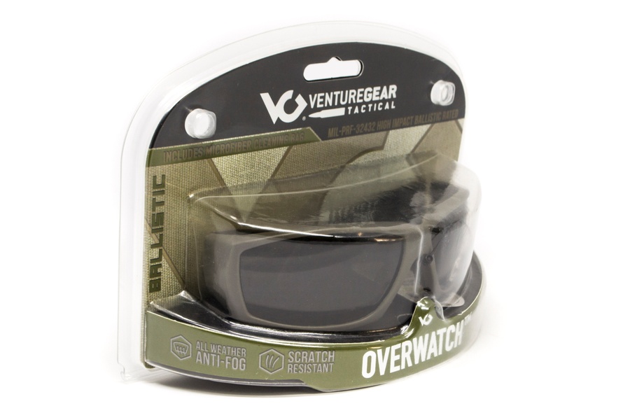 Тактические очки Venture Gear Tactical OverWatch Green (forest gray) Anti-Fog, чёрно-зелёные в зелёной оправе фото