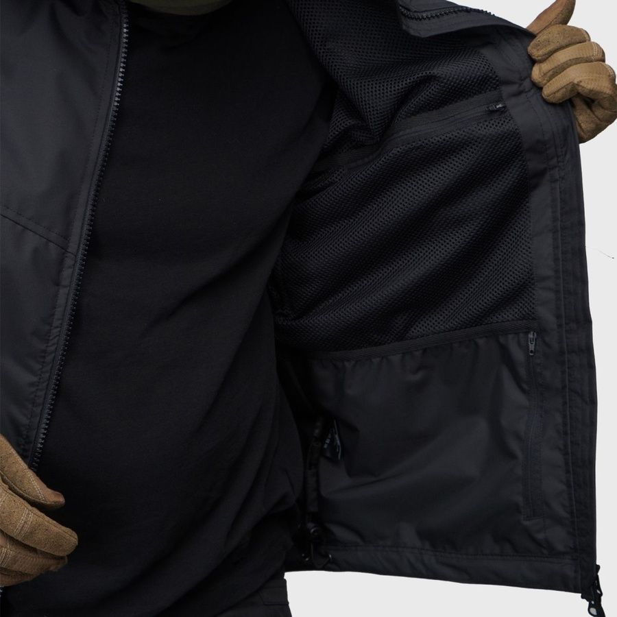 Тактична демісезонна куртка UATAC Black Membrane XXL фото