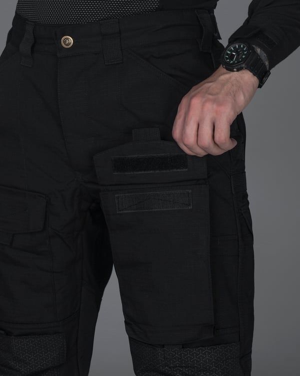 Штани карго теплі BEZET Alpha чорний фото