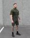 Літній військовий комплект (футболка тактична бойова Combat хакі, шорти карго швидкосохнучі adventure хакі) BEZET фото 4