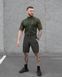 Літній військовий комплект (футболка тактична бойова Combat хакі, шорти карго швидкосохнучі adventure хакі) BEZET фото 3