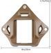 Металлический кронштейн платформа крепления шрауд NVG Mount звезда на шлем, Койот фото 2