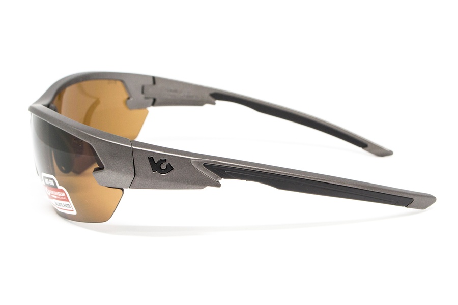 Тактичні окуляри Venture Gear Tactical Semtex 2.0 Gun Metal (bronze) Anti-Fog, коричневі в оправі кольору "темний металік" фото