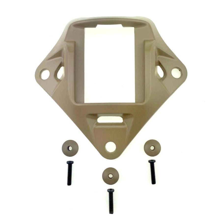 Металлический кронштейн платформа крепления шрауд NVG Mount звезда на шлем, Койот фото