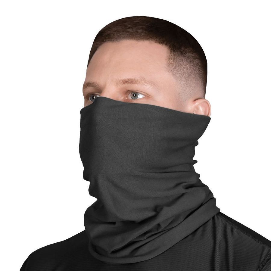 Тактичний шарф-труба Eco 100% Cotton Black Camotec фото