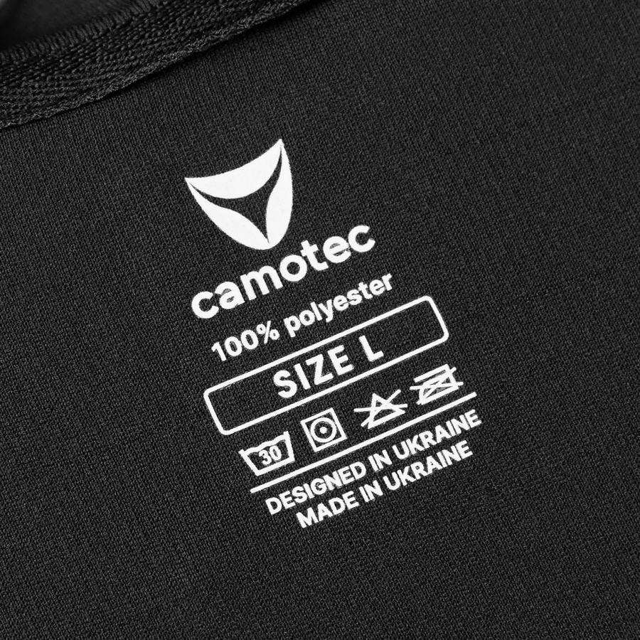 Тактична футболка Поло Paladin CoolPass Antistatic Black Camotec 1801S фото
