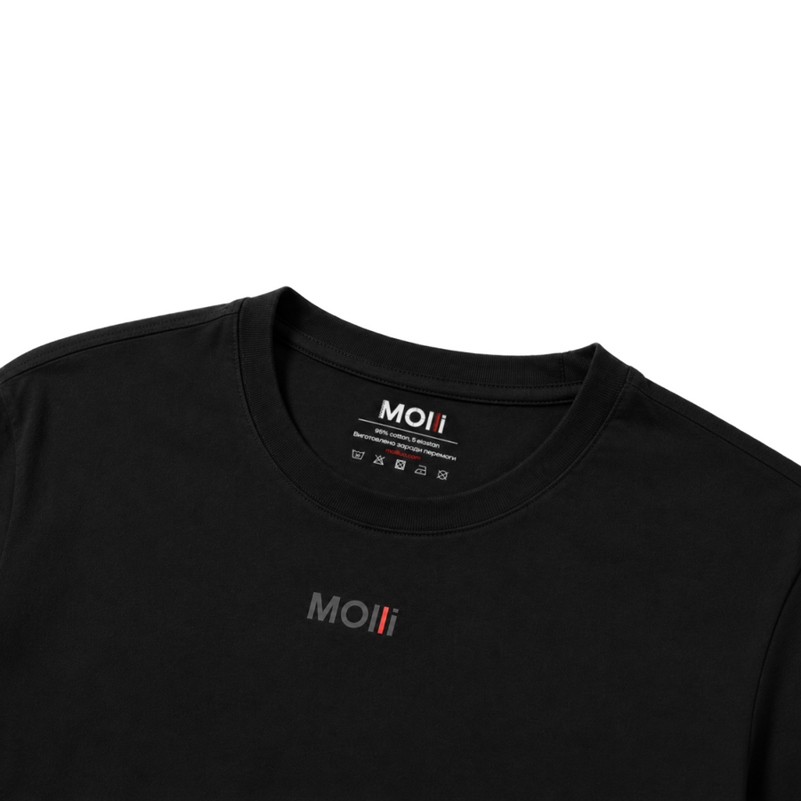 Мужская футболка черная MOLLI фото