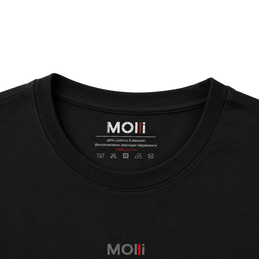 Мужская футболка черная MOLLI фото