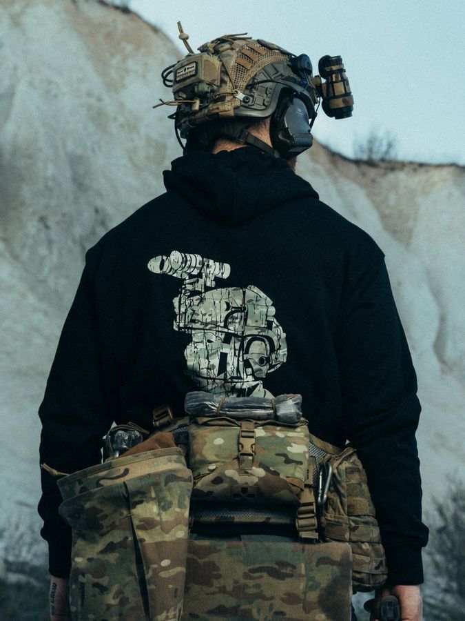 Чоловіче худі Fighter чорний BEZET фото