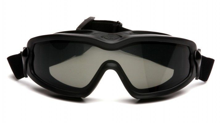 Захисні окуляри Pyramex V2G-Plus (XP) (gray) Anti-Fog, чорні фото