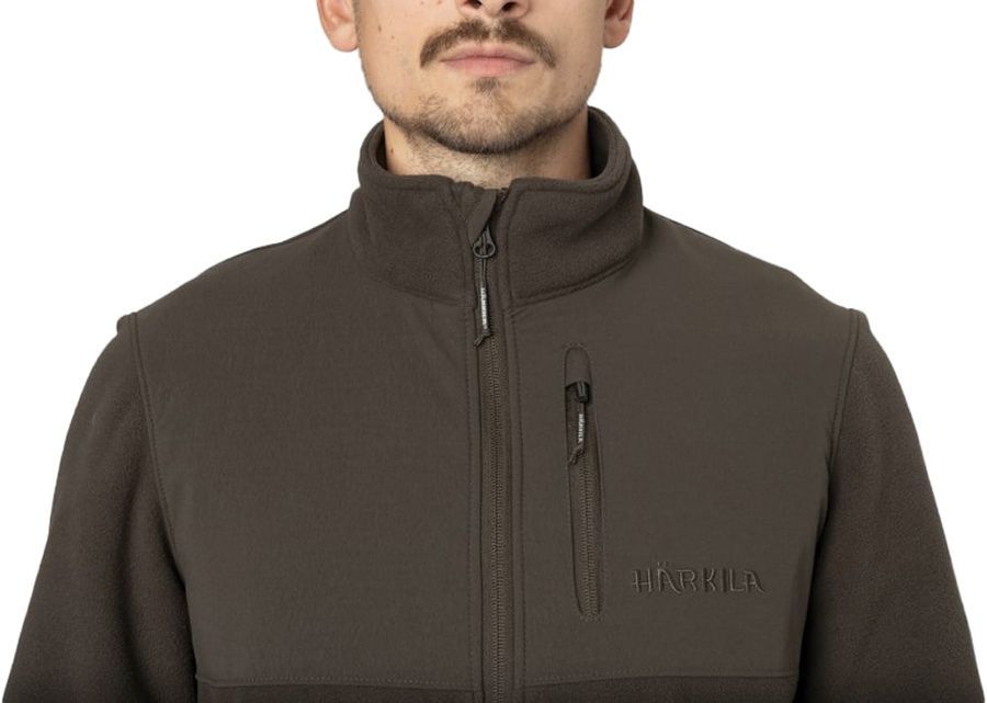 Чоловіча повсякденна флісова кофта Fjell jacket коричневий Harkila фото