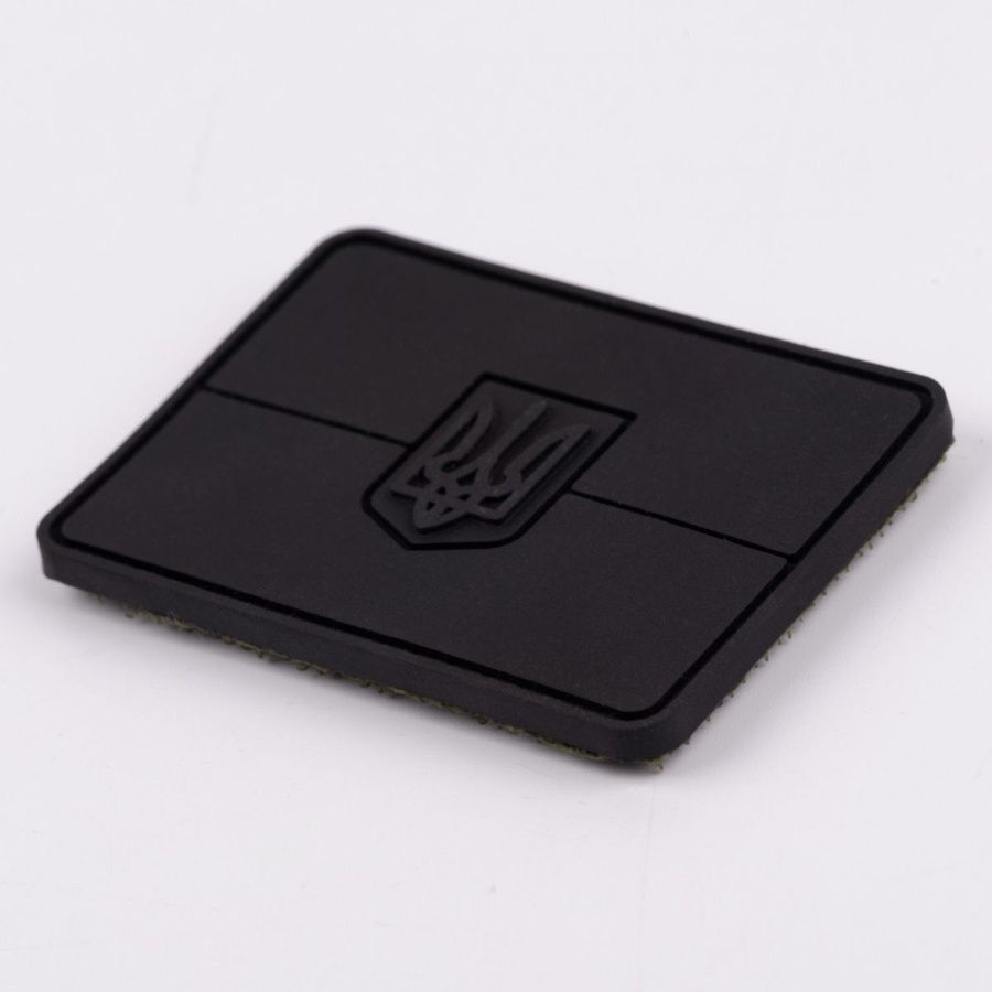 ПВХ патч (шеврон) "Прапор" чорний фото ПВХ патч (шеврон) "Прапор" чорний фото