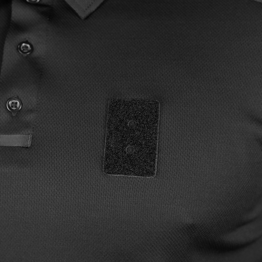 Тактична футболка Поло Paladin CoolPass Antistatic Black Camotec 1801M фото