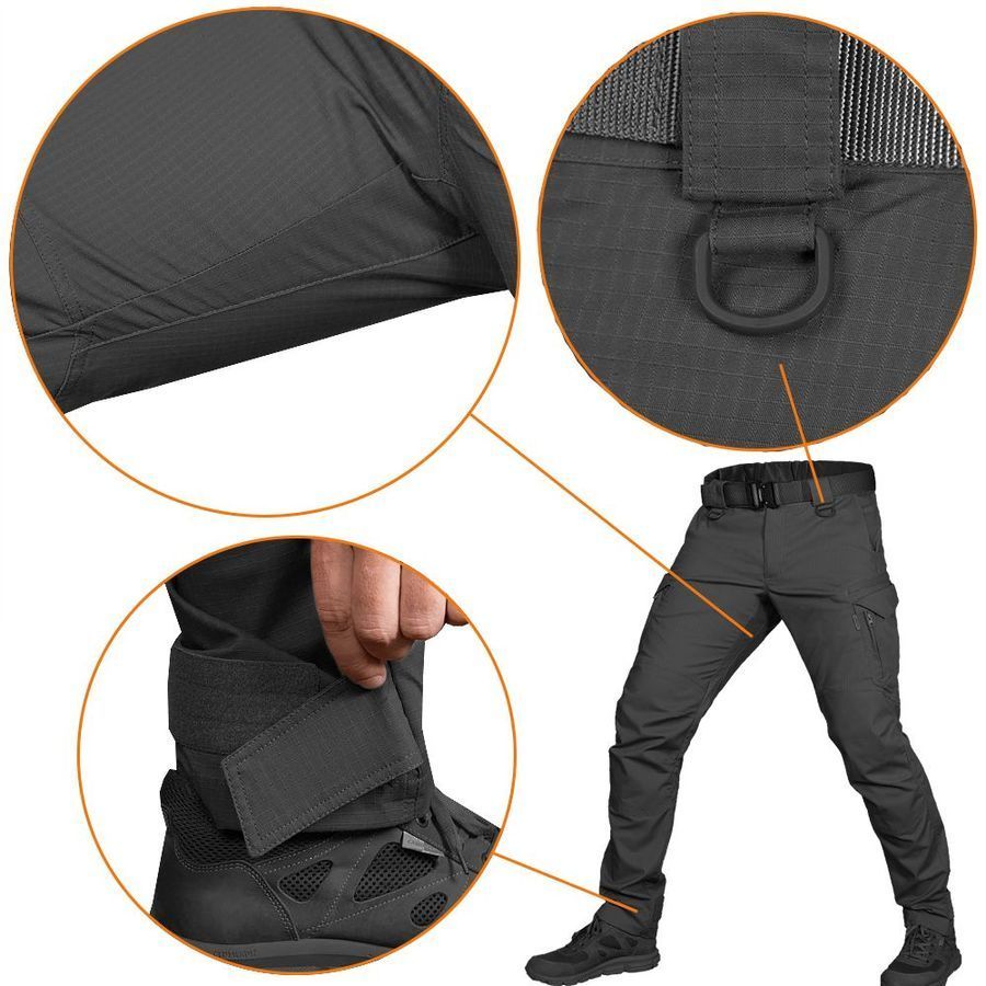 Штани Герць Rip-Stop Stretch Чорні фото Штани Герць Rip-Stop Stretch Чорні фото